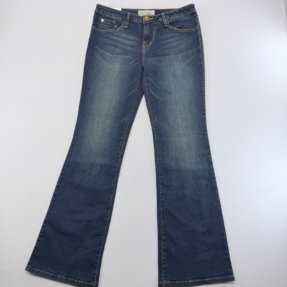 Phat Fashions Silver Label Women 13W Bootcut Jeans Indigo Embroidered Logo Y2K